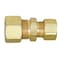 Everflow 1/2" x 3/8" O.D. COMP Reducing Union Pipe Fitting; Lead Free Brass C62R-1238-NL - alternate 2